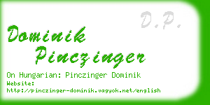 dominik pinczinger business card